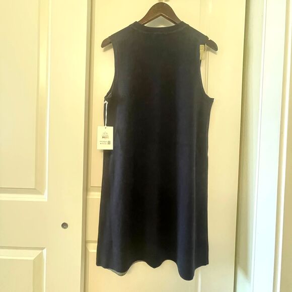 NWT Free Assembly Women's Sleeveless Floral Jacquard Mini Sweater Dress Size L - Picture 3 of 9